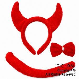 SET DIABLO ROJO (DELUXE TELA)  3 PIEZAS